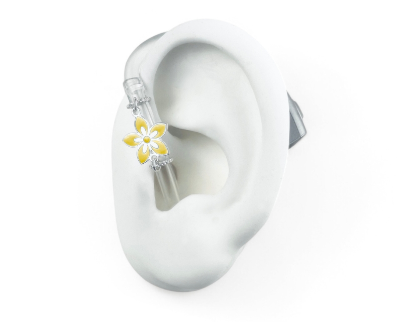 MIMITAKARA 助聽器導管裝飾品│春夏黃花