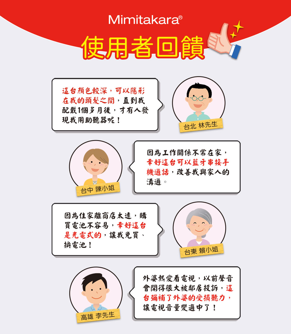 耳寶】RIC型充電式數位助聽器 6EF [雙耳]