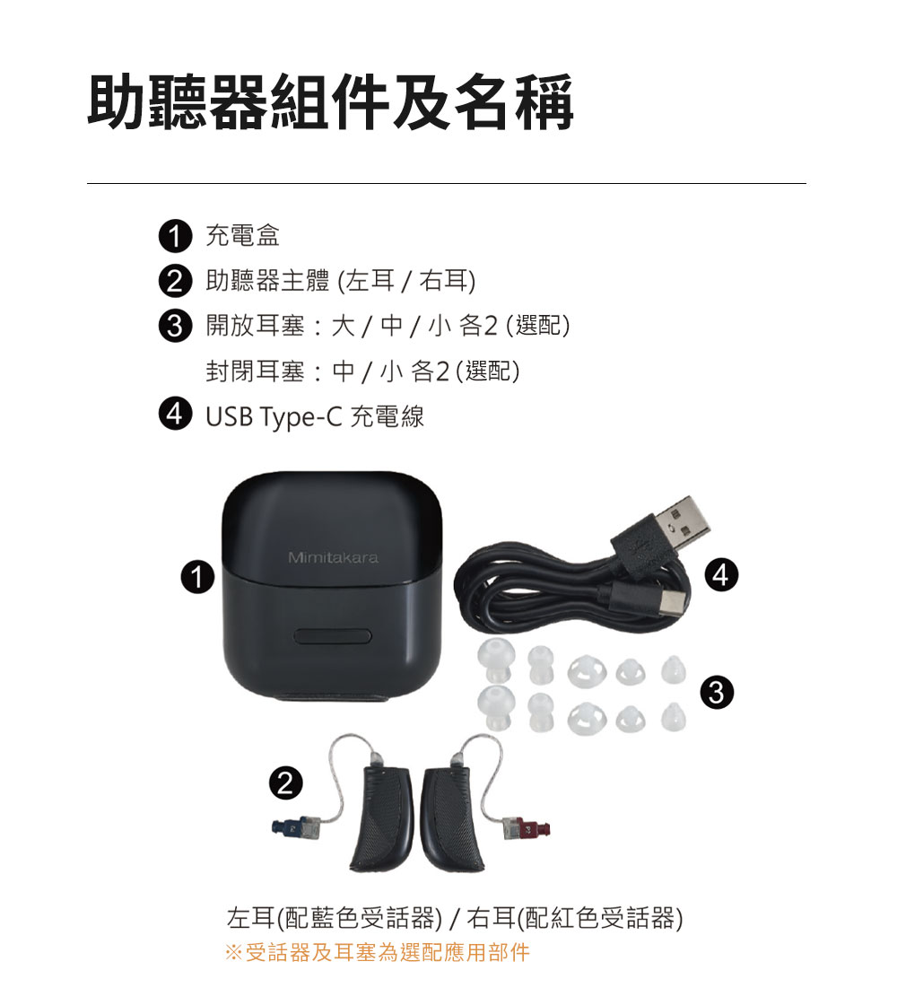 耳寶】RIC型充電式數位助聽器 6EF [雙耳]