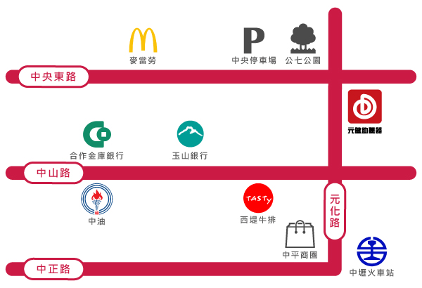 13中壢門市地圖