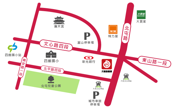 19北屯門市地圖