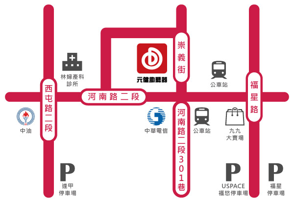 30西屯門市地圖