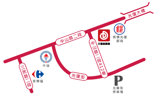 37板橋聽力所門市(原新埔門市)地圖