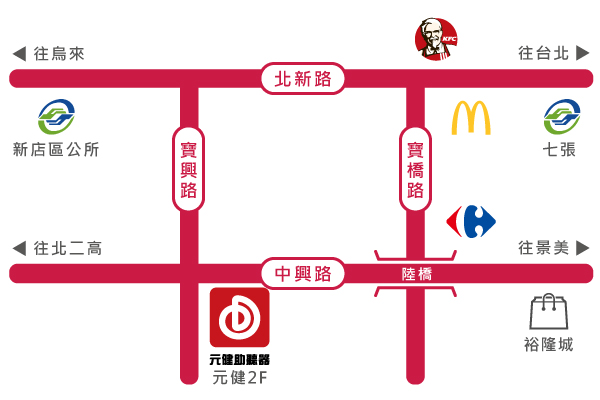 51新店門市地圖
