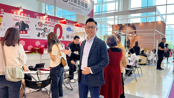元健大和公司總經理張源安親自帶領聽力專業團隊參展